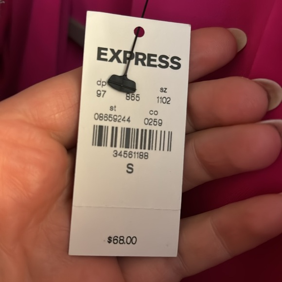 Express Hot Pink Blouse Size Small - Picture 3 of 3